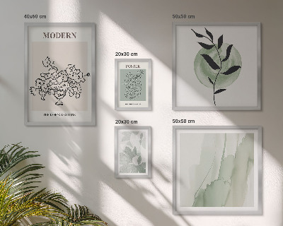 Pared galería de arte Decoración minimalista moderna