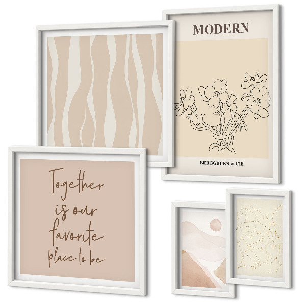 Conjunto de cuadros decorativos Conjunto de estilo minimalista moderno
