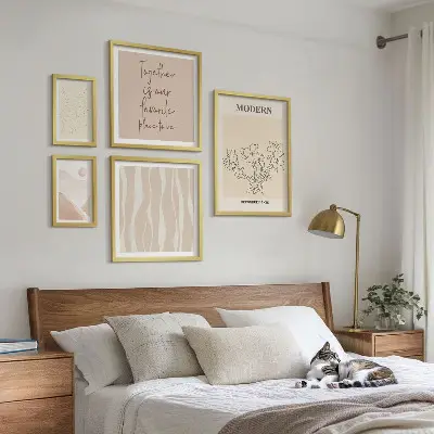 Conjunto de cuadros decorativos de estilo minimalista moderno