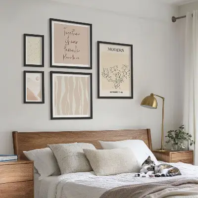 Conjunto de cuadros decorativos de estilo minimalista moderno