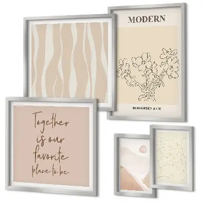 Conjunto de cuadros decorativos de estilo minimalista moderno