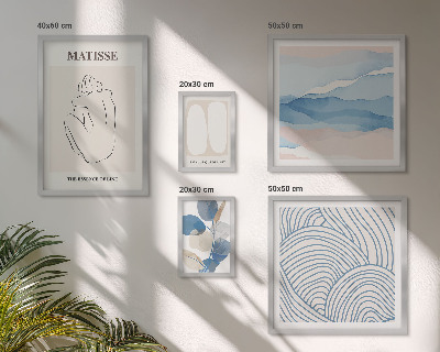 Pared galería de arte Gráficos abstractos de naturaleza con estilo