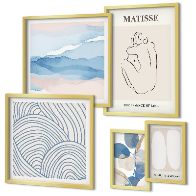 Pared galería de arte Gráficos abstractos de naturaleza con estilo