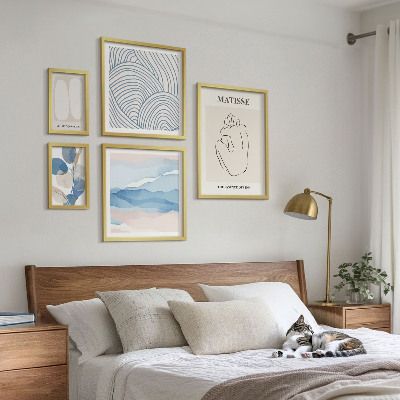 Pared galería de arte Gráficos abstractos de naturaleza con estilo