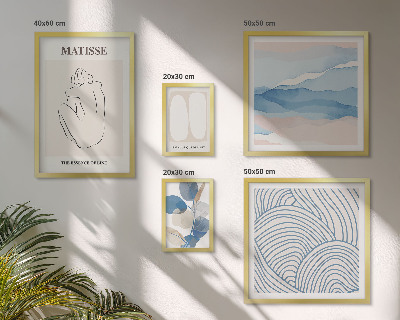 Pared galería de arte Gráficos abstractos de naturaleza con estilo