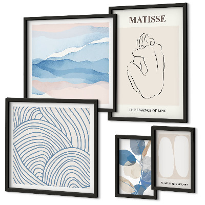 Pared galería de arte Gráficos abstractos de naturaleza con estilo