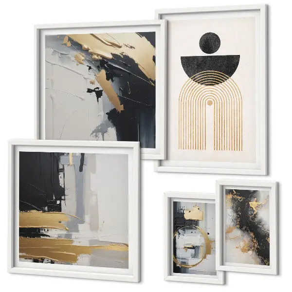 Galería de arte para pared composiciones abstractas modernas