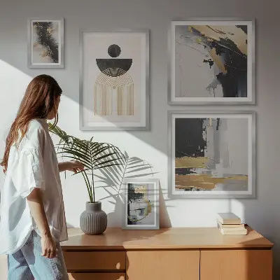 Galería de arte para pared composiciones abstractas modernas