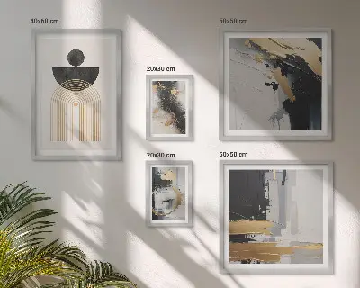 Galería de arte para pared composiciones abstractas modernas