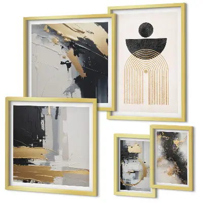 Galería de arte para pared composiciones abstractas modernas