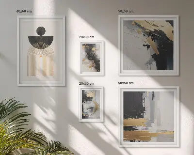 Galería de arte para pared composiciones abstractas modernas