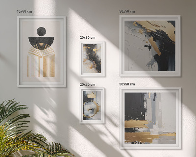 Pared galería de arte composiciones modernas abstractas