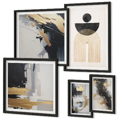 Galería de arte para pared composiciones abstractas modernas