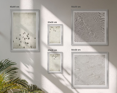 Conjunto de cuadros decorativos Pintura minimalista de pájaros