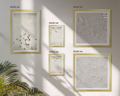 Conjunto de cuadros decorativos Pintura minimalista de pájaros