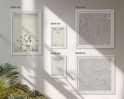 Conjunto de cuadros decorativos Pintura minimalista de pájaros