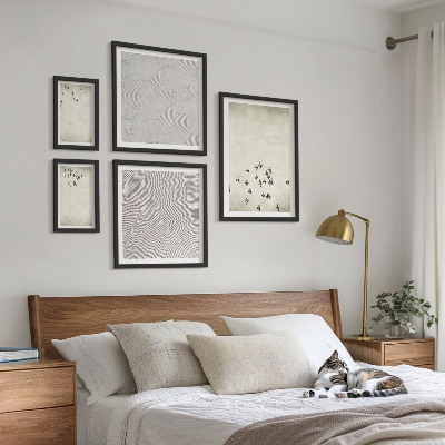 Conjunto de cuadros decorativos Pintura minimalista de pájaros