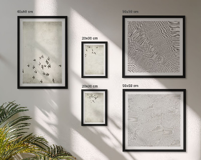 Conjunto de cuadros decorativos Pintura minimalista de pájaros