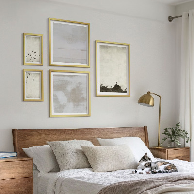Pared galería de arte Pájaros minimalistas en vuelo