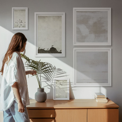 Pared galería de arte Pájaros minimalistas en vuelo