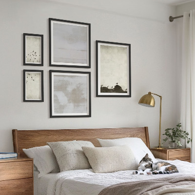 Pared galería de arte Pájaros minimalistas en vuelo