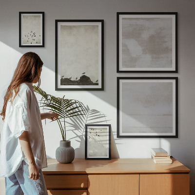 Pared galería de arte Pájaros minimalistas en vuelo