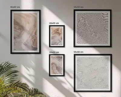 Conjunto de cuadros decorativos con motivos de textura de mármol