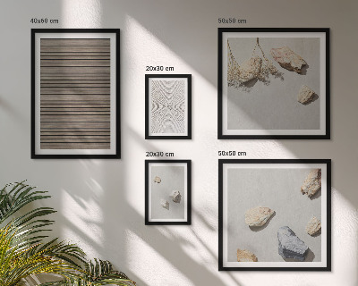 Pared galería de arte Texturas naturales de madera y piedras