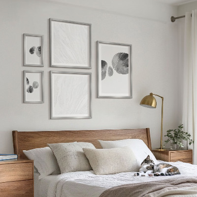 Conjunto de cuadros decorativos Pintura abstracta con salpicaduras de pintura