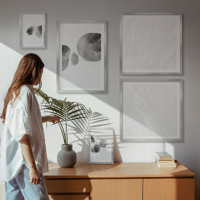 Conjunto de cuadros decorativos Pintura abstracta con salpicaduras de pintura