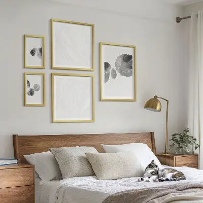 Conjunto de cuadros decorativos pintura abstracta con salpicaduras de colores
