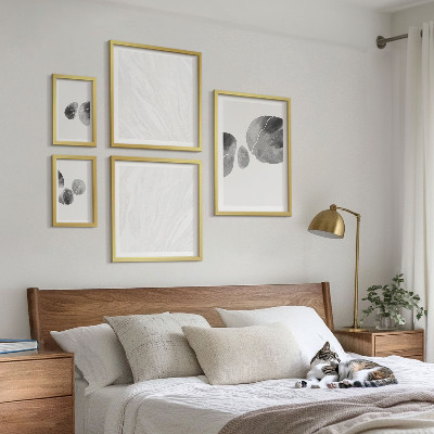 Conjunto de cuadros decorativos Pintura abstracta con salpicaduras de pintura