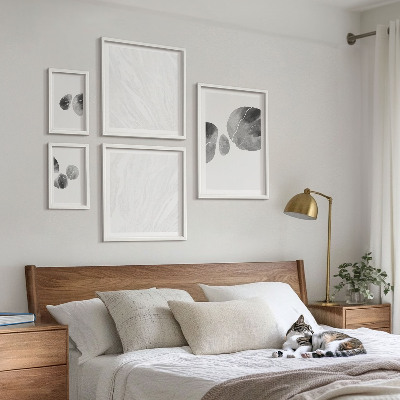 Conjunto de cuadros decorativos Pintura abstracta con salpicaduras de pintura
