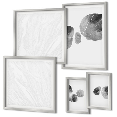 Conjunto de cuadros decorativos Pintura abstracta con salpicaduras de pintura