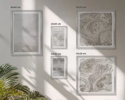 Pared galería de arte con texturas desgastadas de estilo moderno
