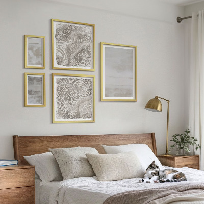 Pared galería de arte Texturas desgastadas de estilo moderno