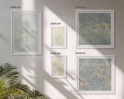 Pared galería de arte con texturas de pintura de acuarela en tonos pastel