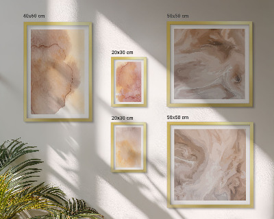 Set de 5 cuadros para salón Texturas cálidas y coloridas de acuarela