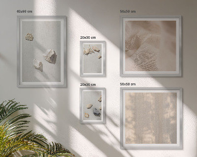 Set de 5 cuadros para salón Decoraciones de playa con piedras de estilo bohemio