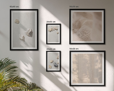 Set de 5 cuadros para salón Decoraciones de playa con piedras de estilo bohemio