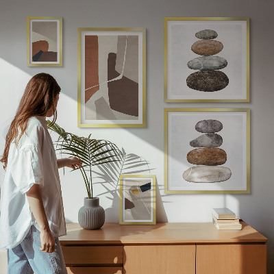 Pared galería de arte Arte abstracto bohemio nuevo
