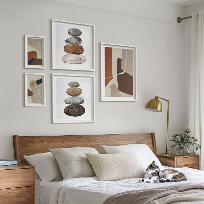 Pared galería de arte Arte abstracto bohemio nuevo