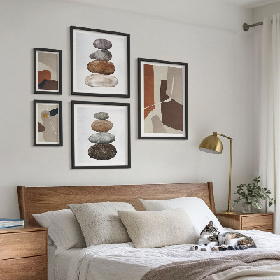 Pared galería de arte Arte abstracto bohemio nuevo