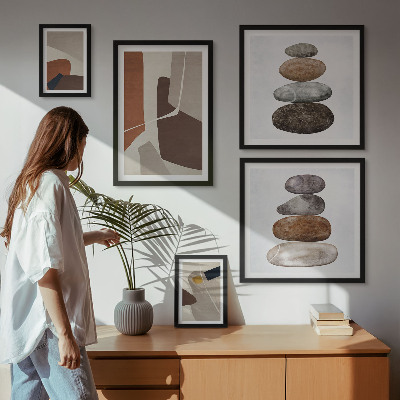 Pared galería de arte Arte abstracto bohemio nuevo