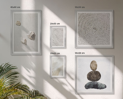 Set de 5 cuadros para salón Pintura moderna sobre arenisca