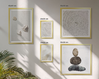 Set de 5 cuadros para salón Pintura moderna sobre arenisca
