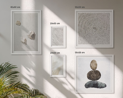 Set de 5 cuadros para salón Pintura moderna sobre arenisca