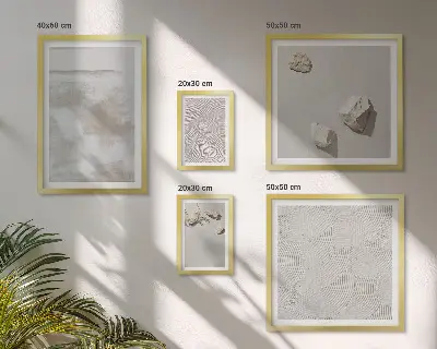 Pared galería de arte con textura bohemia de arenisca