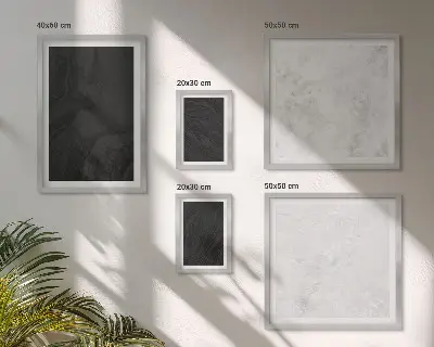 Conjunto de cuadros decorativos diseño de mármoles oscuros y glamurosos