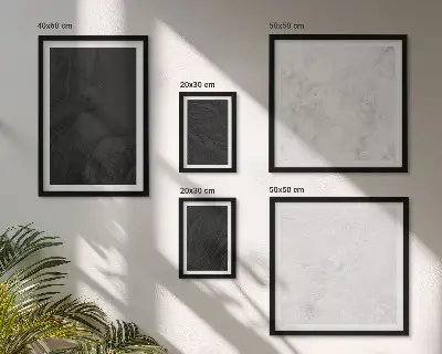Conjunto de cuadros decorativos diseño de mármoles oscuros y glamurosos